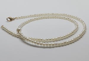 Buy 14 kt zoetwaterparel collier 45,2 cm lang? Bid from 110!