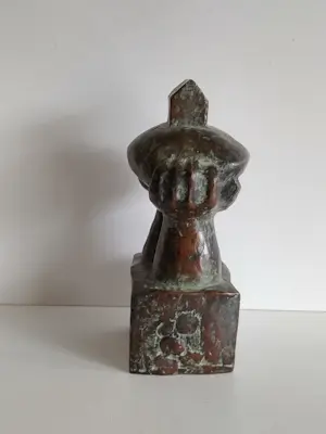 Theo Schreurs - Bronzen “Vitruvius “ beeld kopen? Bied vanaf 25!