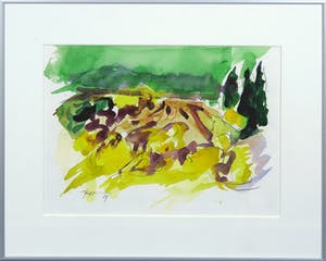 Piet Snoeren - Aquarel, Boslandschap kopen? Bied vanaf 1!