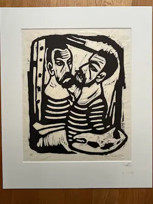 Aad de Haas - DUBBEL ZELFPORTRET (druk Nel de Haas) kopen? Bied vanaf 75!