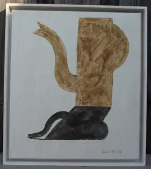 Klaas Gubbels - Ingelijste gemengde techniek op doek: "Shadow" - 2005 kopen? Bied vanaf 2399!