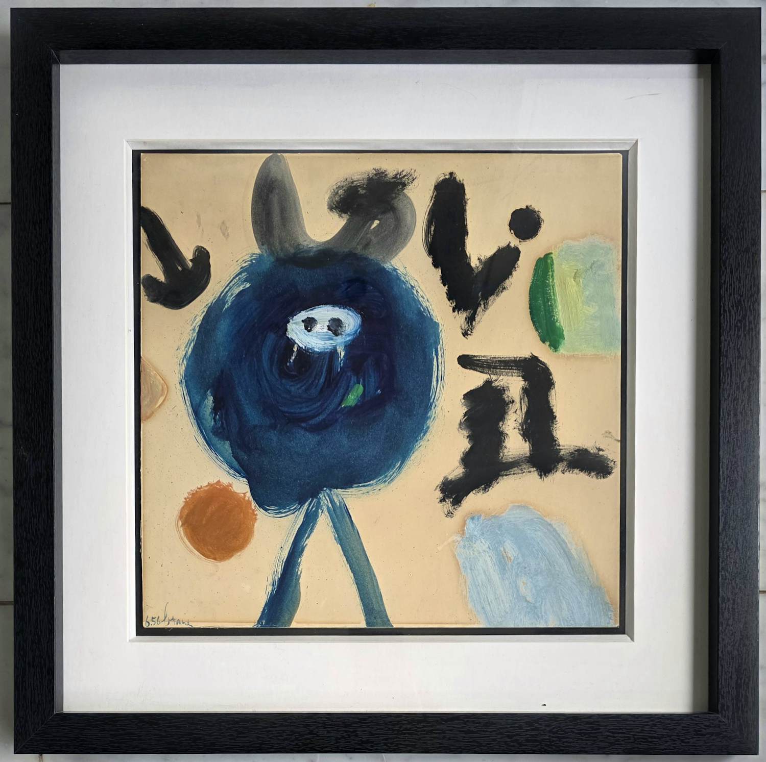 Eugène Brands - abstract diertje kopen? Bied vanaf 2250!