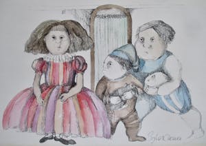 Sylvia Oudkerk - Pentekening/Aquarel kopen? Bied vanaf 30!