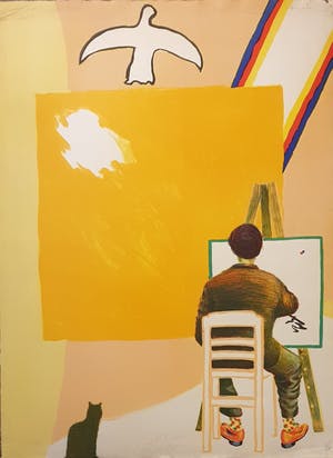 Roger Raveel - Schildersezel kopen? Bied vanaf 100!