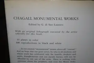 Marc Chagall - dubbelbladige kleurenlitho in prachtige monografie kopen? Bied vanaf 100!