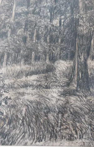 Riekele Prins - Boslandschap kopen? Bied vanaf 80!