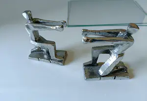 Corry Ammerlaan - Modernistische verzilverde houders met glazen frame kopen? Bied vanaf 1!