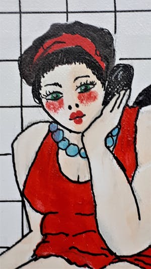 Anke Peddemors - kunst voor in het kleinste kamertje v23 kopen? Bied vanaf 15!