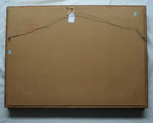 Frits van Eeden - Olieverf en stift op paneel, Twee gezichten – 1974 – Lijst, 49½ x 67½ cm. kopen? Bied vanaf 125!