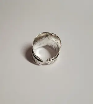 nieuwe 925 Sterling Zilver Boho Zigzag  ring, Karen Hill Tribe. kopen? Bied vanaf 75!