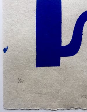 Klaas Gubbels - sjabloondruk 'Blauwe kan' - 2016 - oplage I/IV kopen? Bied vanaf 250!