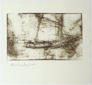 Anton Heyboer - Ets, Titel onbekend - Ingelijst kopen? Bied vanaf 100!