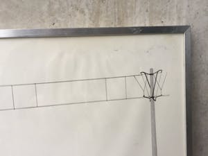 Ben Pollé - Tramhalte - Tekening (58 x 46 cm) 1975 kopen? Bied vanaf 1!