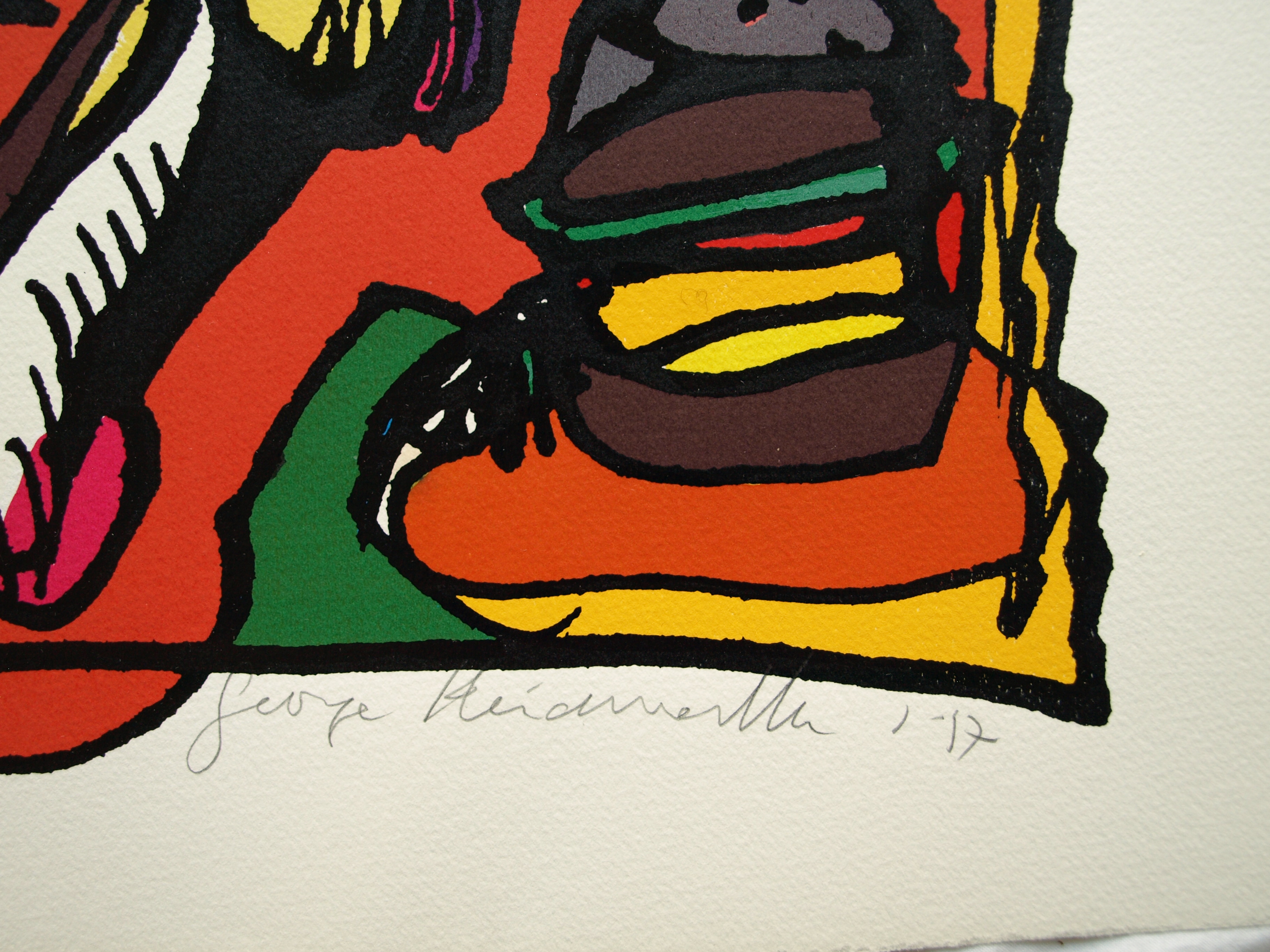 George Heidweiller - Zeefdruk op geschept papier , Twisted Reminder – gesigneerd – 1997 kopen? Bied vanaf 1!