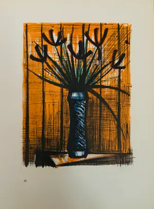 Bernard Buffet - Les Iris, 1967. Lithografie. kopen? Bied vanaf 25!