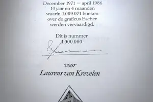 Maurits Cornelis Escher - unicum: nr. 1.000.000 van De Werelden van M.C. Escher kopen? Bied vanaf 125!