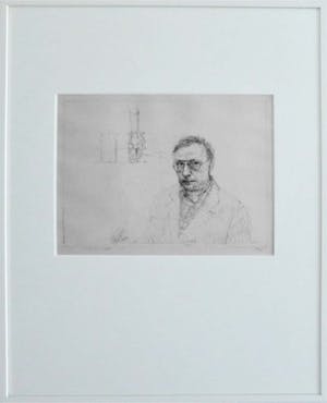 Co Westerik - Zelfportret met hand in glas kopen? Bied vanaf 275!