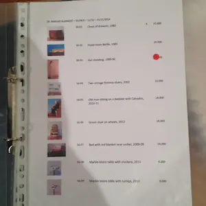 Barend Blankert - Tafel voor gestreept behang kopen? Bied vanaf 900!