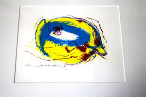 Johann van den Noort - 5X Zeefdruk 'Vissen' verkauft für € 90!