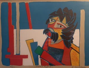Herman Krikhaar - Karel Appel portret kopen? Bied vanaf 120!