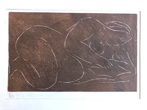 Eddy Gheress - liggend naakt kopen? Bied vanaf 65!