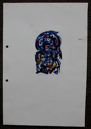 Theo Wolvecamp - Kleuren litho: Pesonage - 1988 kaufen? Bieten Sie von 225!