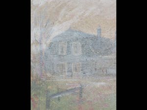 Harm Kamerlingh Onnes - Boerderij in de mist - Gemengde techniek kopen? Bied vanaf 90!