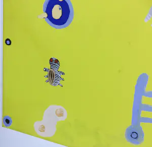 Paul Nassenstein - Gouache & Gemengde techniek (applicaties) op doek, Zonder titel kopen? Bied vanaf 300!