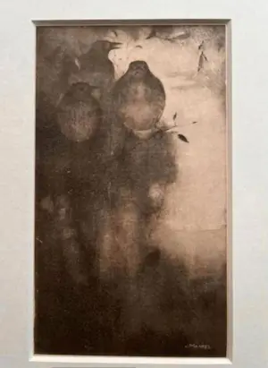 Jan Mankes - Originele Heliogravure Lijsters in Avondstemming 1923 kopen? Bied vanaf 120!