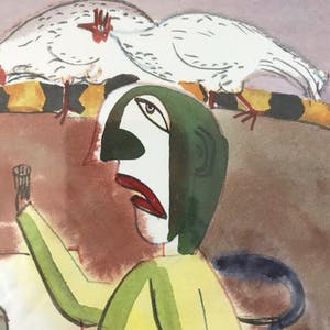 Roman Zuzuk - Prachtige aquarel - Uniek werk - Gesigneerd en gedateerd - 1999 kopen? Bied vanaf 95!