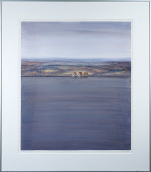 Willem de Vries - Aquarel, Landschap - Ingelijst kopen? Bied vanaf 1!