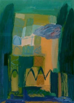 Ahmad Baldin - Landschap nr 3 - Groot ORIGINEEL werk - komt met uniek Boek. kopen? Bied vanaf 250!