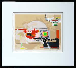 Sam Middleton - Zeefdruk, Zonder titel - Ingelijst verkocht voor € 1!