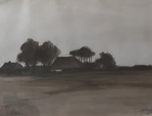 Jelle Hoogstra - Platteland (Gemengde techniek) kopen? Bied vanaf 69!