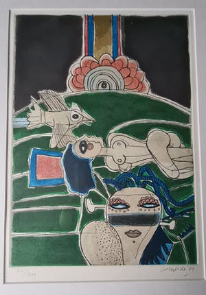 Corneille - Ets - gesigneerd - ingelijst - 1981 kopen? Bied vanaf 1!