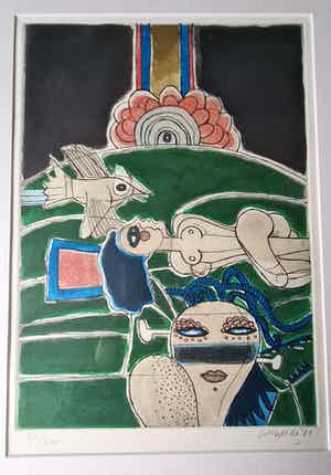 Corneille - Ets - gesigneerd - ingelijst - 1981 verkocht voor € 1!