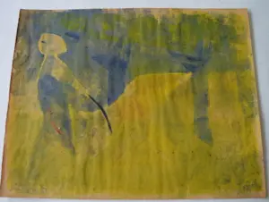 Gene Eggen - Figuur in groen. kopen? Bied vanaf 400!