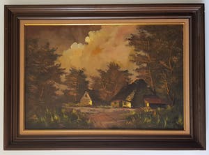 Niet of onleesbaar gesigneerd - Een landschap kopen? Bied vanaf 1!