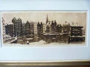 Cornelis Brandenburg - Amsterdam - Damrak - Epreuve verkocht voor € 95!