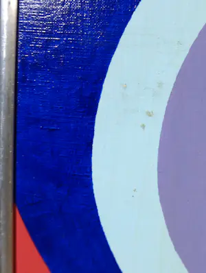 Arjen Toet - Olieverf op doek, Compositie met cirkels - Ingelijst kopen? Bied vanaf 1!