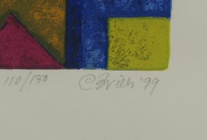 Clemens Briels - Zeefdruk, A window. There must be something behind it II - Ingelijst kopen? Bied vanaf 50!