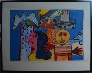 Corneille - Zeefdruk, Pinocchio (INGELIJST), GROOT kopen? Bied vanaf 475!