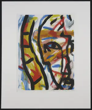 Barney de Krijger - Acryl op papier, Zonder titel kopen? Bied vanaf 1!