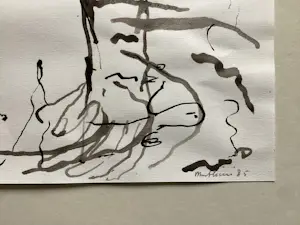 AcheterMathieu Knippenbergh - Oer - inkt tekening? Enchérissez de 50!