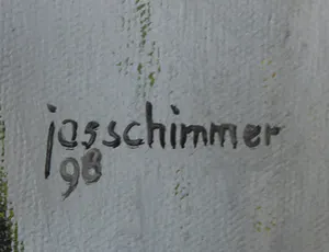 Jos Schimmer - Olieverf op doek, De ontmoeting - Ingelijst (Groot) kopen? Bied vanaf 1!