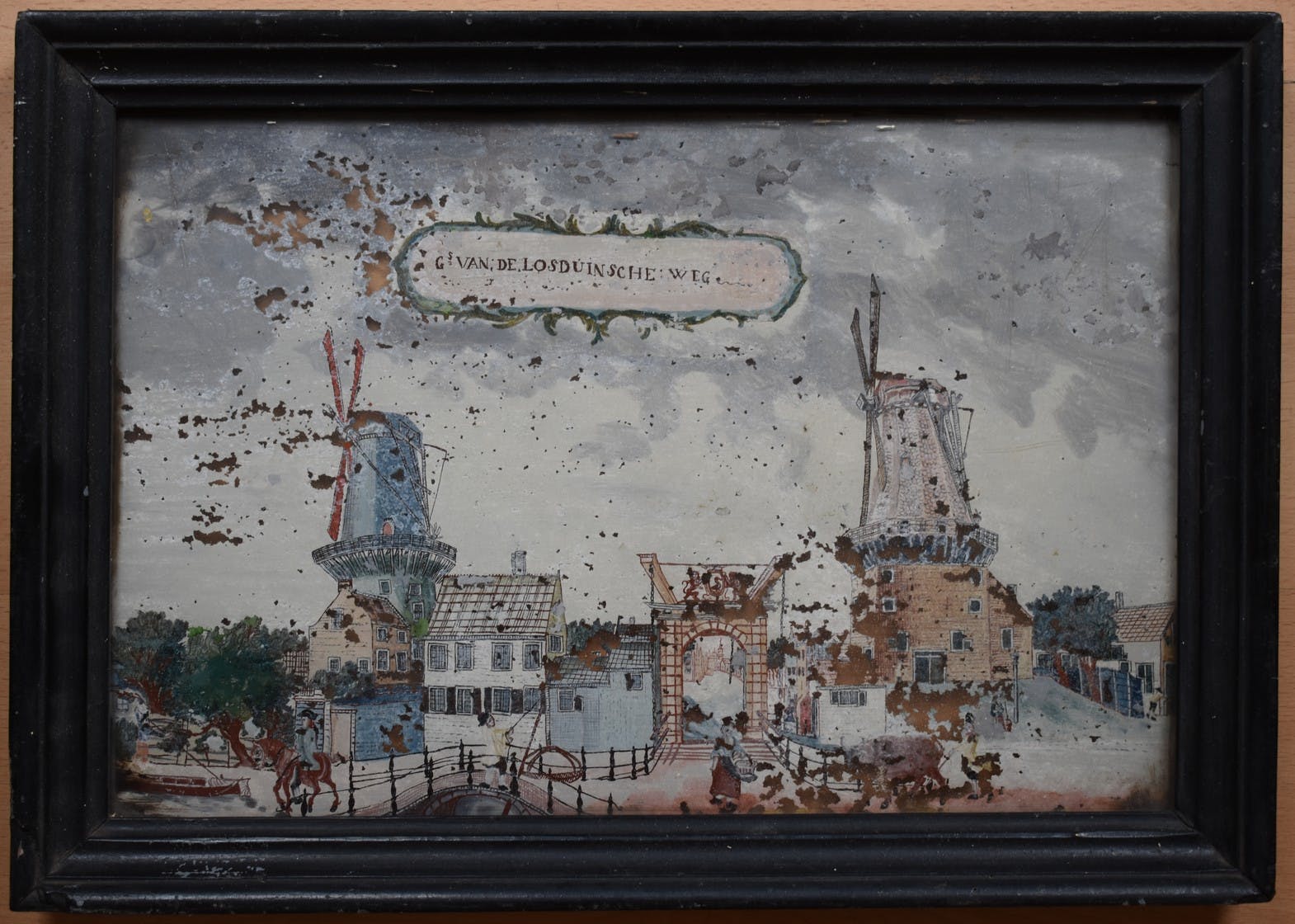 Niet of onleesbaar gesigneerd - Gesigt van de Losduinscheweg DenHaag omstreeks 1750 kopen? Bied vanaf 1!