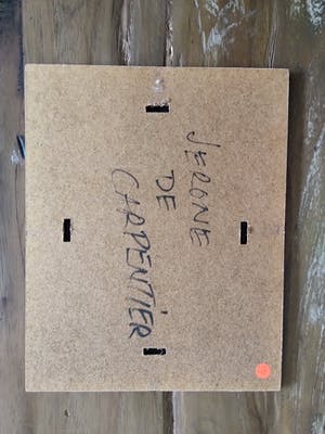 Jeroen de Carpentier - Fraai verstild expressionistische Gouache "Regenwolken boven akkerland" gesignd kopen? Bied vanaf 19!