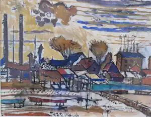 Hans van Efferen - Industrieel landschap verkauft für € 110!