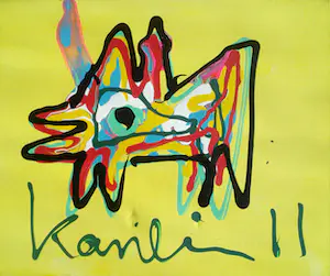 Jacob Kanbier - Schilderij, acryl op doek: Doggy - LAGE STARTPRIJS! kaufen? Bieten Sie von 25!