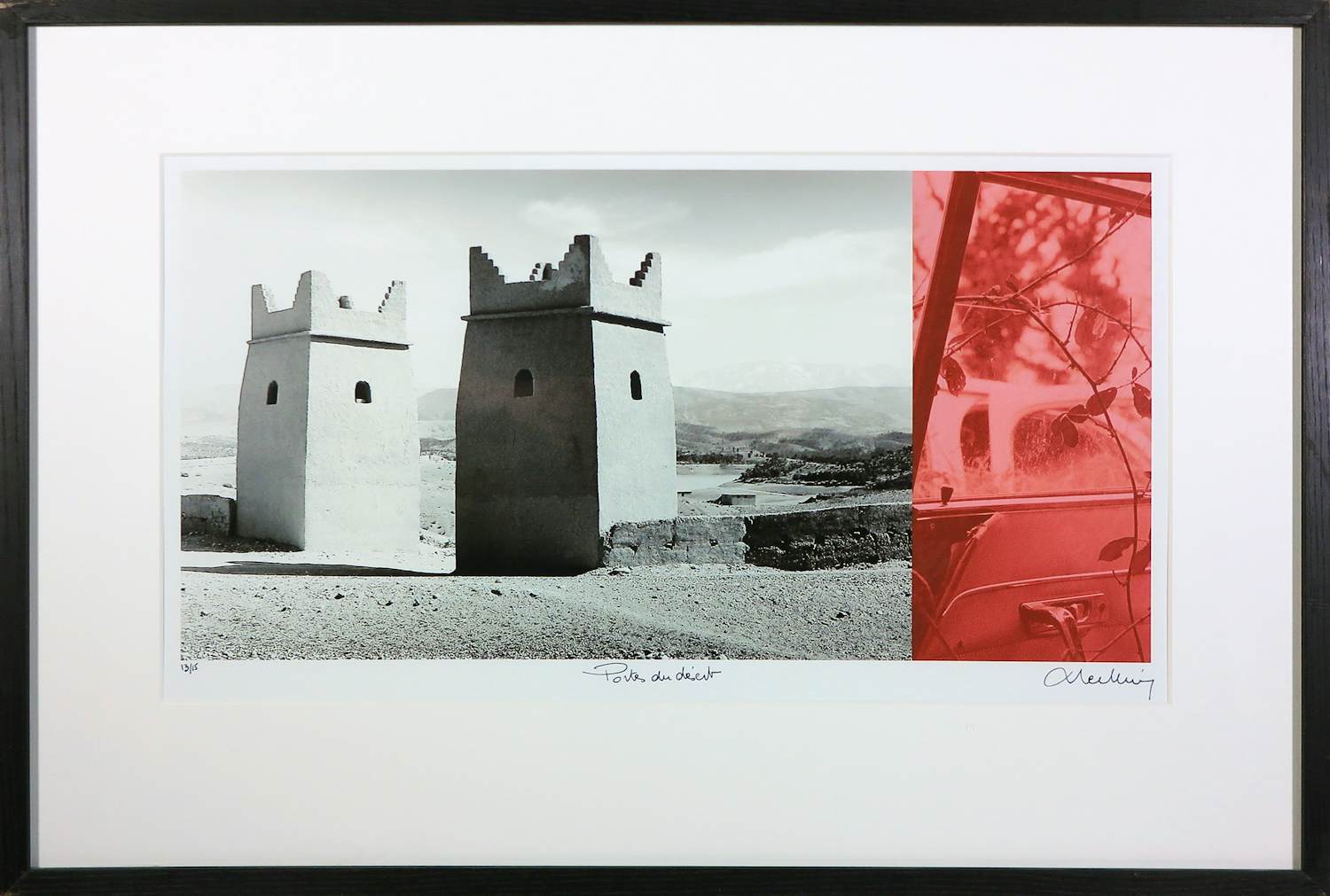 Francois Berthier - Fotografie, Portes du deserts- Ingelijst verkocht voor € 50!